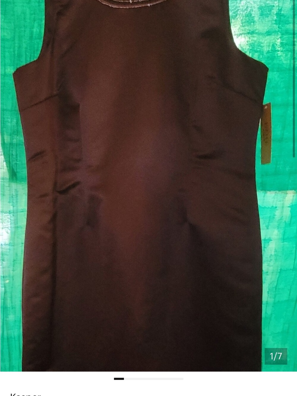 Kasper Black Sleeveless Midi Sheath Dress